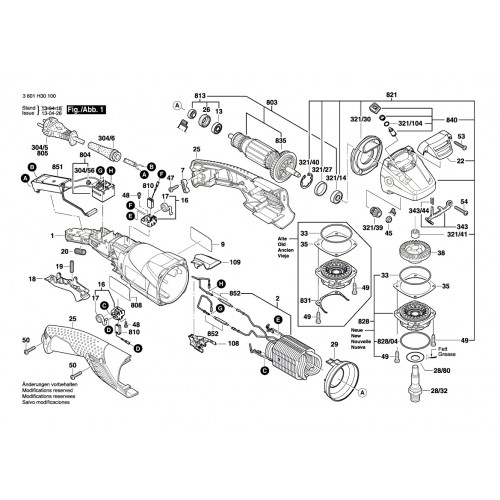 Запчасти для УШМ Bosch GWS 11-125CIH